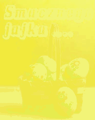 Koszyk z pisankami smacznego jajka